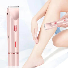 Load image into Gallery viewer, Double-head Electric Shaver Portable Electric Shaver for Women Rechargeable Ipx7 Waterproof Razor Trimmer for Face Body Bikini
