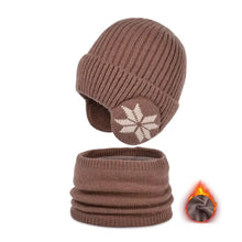 Load image into Gallery viewer, Girls Hat Scarf Set Kids Hat Scarf Set Cozy Winter Children's Hat Scarf Set Printed Thickened Windproof for Warmth Elasticity
