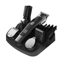 Load image into Gallery viewer, 6 in 1  Professional Hair Clipper Facia Body Nose Trimmer Washable IPX7 Electric Hair Cutting Beard Haircutter Machine
