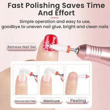 Load image into Gallery viewer, 35000RPM Nail Drill Professional Rechargeable Cordless Electric File Portable LED Screen Kit
