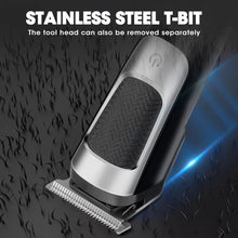 Load image into Gallery viewer, Professional Men's Hair Clipper Retro Oil Head Hair Cutting Gallery Carving Pusher USB Hairdresser for Men Barber
