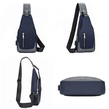 Load image into Gallery viewer, Business Crossbody Bags For Men Multi-function Waterproof Bag Large Capacity USB Charging Laptop Chest Bags Travel Bagpack
