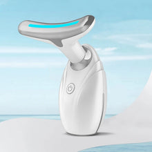 Load image into Gallery viewer, Face EMS Warmth Neck Lifting Tighten Massager Electric Microcurrent Ion Wrinkle Remover LED Photon Face Beauty Device for Woman
