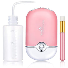 Load image into Gallery viewer, 3 in 1 USB Air Conditioning Lash Fan Dryer Lash Shampoo Brushes Nose Brush eyelash Wash Bottle for Eyelash Extension supplies
