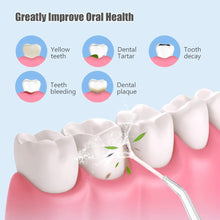 Load image into Gallery viewer, Oral Irrigator Portable Dental Water Flosser USB Rechargeable Water Jet Floss Tooth Pick 4 Jet Tip 220ml 3 Modes Teeth Cleaner
