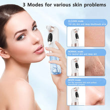 Load image into Gallery viewer, Blackhead Remover Pore Vacuum Face Nose Deep Cleaning Electric Pimple Black Head Removal Rechargeable Facial Pore Cleaner
