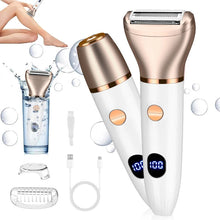 Load image into Gallery viewer, Women's Electric Digital Display Hair Shaver Temples Lip Hair Shaver Body Wash Shaver Private Hair Remover
