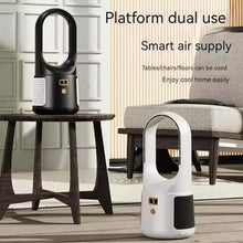 Load image into Gallery viewer, Portable Fan Household Bladeless Electric Fan Rechargeable Standing Fan Cooling Office Camping Mini Silent Circulation Fan
