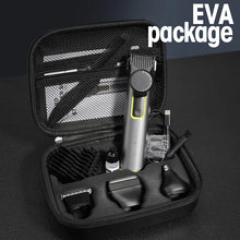 Load image into Gallery viewer, 4 IN 1 Hair Cutting Kits Professional Electric Trimmers Shaver Storage Package USB IPX5 Waterproof Body Grooming Clippers

