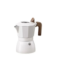 Load image into Gallery viewer, Espresso Maker Dual Valve Moka Pot Vintage Wooden Handle150ML Coffee Maker Ceramic Spray Layer Cafe Pot Kitchen Cafe Accessories
