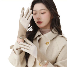 Load image into Gallery viewer, Cycling Warm Gloves Women Winter Skiing Bicycle Outdoor Sport Plush Mittens Soft Skin-friendly Windproof Waterproof Touchable
