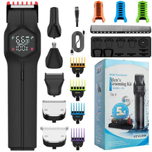 Load image into Gallery viewer, Unicorn 6-in-1 Hair Trimming Set Electric Shaver Nose Hair Trimmer Men's Hair Clipper Digital Oil Head Carving and Pushing Sciss
