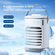 Load image into Gallery viewer, Spray Mini Portable Expandable Household Air Conditioner Desktop 600ml Water Cooler Air Supply Usb Power Cooling Fan
