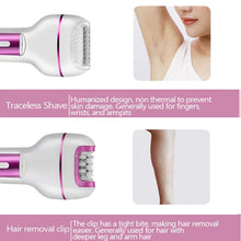 Load image into Gallery viewer, 3 in 1 Rechargeable Women Epilator for Face Body Electric Shaver Female Hair Removal Bikini Trimmer Leg Lady Shaver Callus Remover
