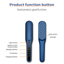 Load image into Gallery viewer, LED Light Red Phototherapy Massage Vibration Comb Electric Hair Growth Comb Infrared Laser Hair Care Style Anti-Hair Loss Hair
