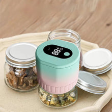 Load image into Gallery viewer, Electric Mason Jar Vacuum Sealer Kit Cordless Automatic Jar Sealer Kit with Mason Jar Lids  for Food Storage and Fermentation
