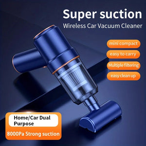 120W Wireless Handheld Vacuum Cleaner For Car And Home Cordless Portable Dry Wet Mini Vacuum Cleaner