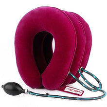 Load image into Gallery viewer, Neck Massager 3/4 Layer Inflatable Air Cervical Neck Traction Support Pain Stress Relief Neck Collar Pillow Neck Stretching Brace

