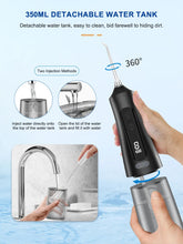 Load image into Gallery viewer, 9Mode Portable Oral Irrigator Smart Display Dental Water Flosser Rechargeable Water Jet Floss Tooth Pick 350ML Teeth CleanerIPX7
