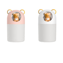 Load image into Gallery viewer, Premium Cute Pet Humidifier 300ml Water for Tank Cool Mist Vaporizer White Pink
