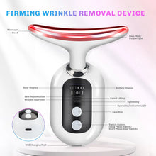 Load image into Gallery viewer, EMS Neck Beauty Device LED Photon Face Beauty Device Microcurrent Skin Lifting Firming Wrinkle Remover Reduce Double Chin
