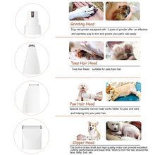 Load image into Gallery viewer, Dog Hair Cutting Machine Cat Dog Nail Cutter Professional 4 in 1 Pet Electric Shaver Silent Puppy Hair Care Supplies
