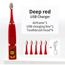 Load image into Gallery viewer, Sonic Toothbrush Electric for Kids Tooth Brush Children IPX6 Waterproof Teeth Cleaning Whitening Soft Bristle Toothbrush
