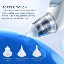 Load image into Gallery viewer, Baby Electric Nasal Aspirator Nose Suction Device with Food Grade Silicond Mouthpiece 3 Suction Modes and Soothing Music
