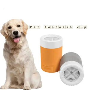 Portable Pet Paw Cleaning Cup Semi-Automatic Cleaning And Grooming Dog And Cat Foot Washing Cup Outdoor Dog Paw Foot Washing Cup