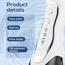 Load image into Gallery viewer, Water Flossers for Teeth Rechargeable Portable Dental Oral Irrigator 3 Modes 7 Nozzles 300ML Water Tank Waterproof Teeth Cleaner
