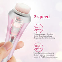 Load image into Gallery viewer, 4 in 1 Electric Facial Cleanser Wash Face Cleaning Machine Skin Pore Cleaner Body Cleansing Massage Mini Beauty Massager Brush
