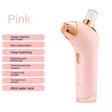 Load image into Gallery viewer, High Pressure Handheld Oxygen Injector Spray Hydration Meter Nano Spray Facial Moisturizing Cleansing Face Beauty Device
