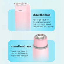 Load image into Gallery viewer, Electric Bikini Trimmer for Women - 2 in 1 Electric Lady Clipper Pubic Hair Groomer Painless Hair Removal Razor Body Shaver
