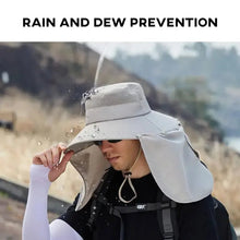 Load image into Gallery viewer, Outdoor Fisherman Hat Wide Brim Bucket Hat With Neck Hiking Cover Adjustable Outdoor Fishing Camping Travel Anti Uv Hat Cap
