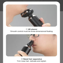 Load image into Gallery viewer, Men's Electric Shaver Safety Epilator Nose Trimmer Rechargeable Face Beard Razor Depilator Facial Hair Removal Shaving Machine
