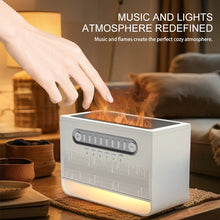 Load image into Gallery viewer, Bedroom White Noise Bluetooth Speaker Colorful Light Imitation Flame Soundbar Timed Shutdown MP3 Music Player Sleep Aid Speaker
