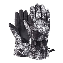 Load image into Gallery viewer, Winter Snowboard Ski Gloves PU Leather Non-slip Touch Screen Waterproof Motorcycle Cycling Fleece Warm Snow Gloves Unisex
