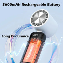 Load image into Gallery viewer, 3600mAh Mini Handheld Fan Portable Semiconductor Refrigeration Cooling Desktop Fan Folding Hanging Neck Air Cooler Outdoor
