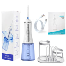 Load image into Gallery viewer, Oral Irrigator Water Flosser 5Modes Portable Dental Water Jet 350ML Water Tank Teeth Cleaner USB Charge Waterproof
