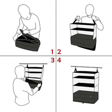 Load image into Gallery viewer, Household Supplies Multifunctional Clothing Travel Storage Three-layer Hanging Bag Travel Storage Bag
