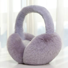 Load image into Gallery viewer, Soft Plush Ear Warmer Winter Warm Earmuffs Solid Color  Ear Cover Outdoor Cold Protection Ear-Muffs Folding Earflap Fashion
