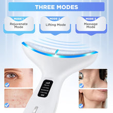 Load image into Gallery viewer, LED Neck Beauty Device EMS Facial Lifting Firming Massage Beauty Machine Skin Care Vibration Facial Massager Double Chin Remover
