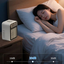 Load image into Gallery viewer, 3000mAh Long Life Air Cooler Portable Office Desktop Air Conditioner Fan LED Smart Silent Cooling Fan Home Humidifier Fan
