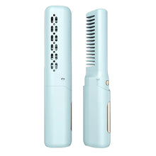 Load image into Gallery viewer, Hair Straightening Brush Rechargable Hot Heating Comb Hair Straight Styler Corrugation Wireless Curling Iron Hair Curler Comb

