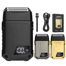 Load image into Gallery viewer, Reciprocating double leaf net shaver electric shaver  full body waterproof  household whitening device  beard knife
