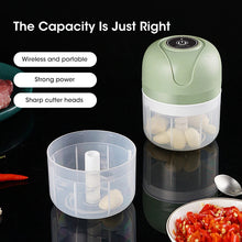 Load image into Gallery viewer, 250ml Garlic Masher Crusher Electric Kitchen Food Chopper USB Portable Meat Grinder Vegetable Chopper for Kitchen Gadgets
