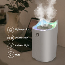 Load image into Gallery viewer, Humidifier Home 3L Air Ultrasonic Essential Oil Aroma Diffuser Double Nozzle Coloful Night Light Mist Maker Aromatherapy Diffuse

