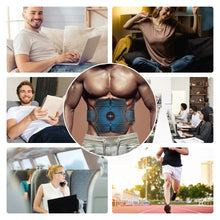 Load image into Gallery viewer, Eletric Muscle Stimulator Abdominal Massager Abs Fitness Equipment Fat Burner Weight Loss Belt Vibrator Abdomen Trainer Sticker
