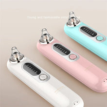 Load image into Gallery viewer, Electric Pore Nose Cleaner Portable Mini Facial Whitehead Blackhead Remover Vacuum Machine Deep Face Cleaning Tool
