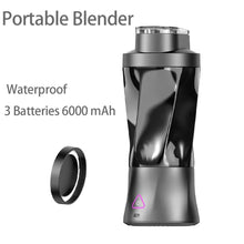 Load image into Gallery viewer, Portable Blender 6000 MAh Personal Blender-for Fruit &amp; Smoothies Non-slip and Shock-absorbing Waterproof Dishwasher Safe Parts
